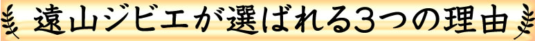 遠山ジビエが選ばれる３つの理由