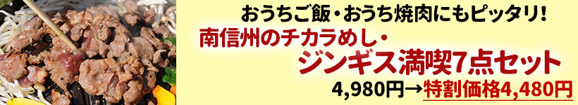 南信州のチカラめし・ジンギス満喫７点セット