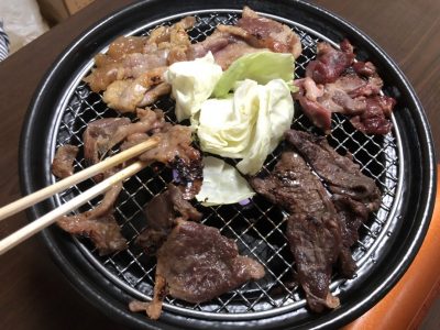 一人焼肉　ジンギスカン食べ比べ