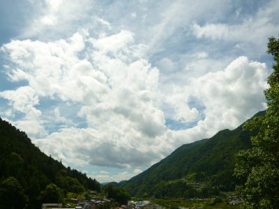 遠山郷の「逆さ富士」＃遠山郷