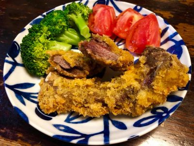 ジビエ　鹿肉　シカ肉　カツ　南信州　飯田焼肉