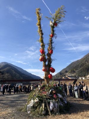 遠山郷の「逆さ富士」＃遠山郷