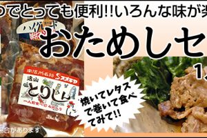 一人前ずつでとっても便利!!いろんな味が楽しめます。おためしセット