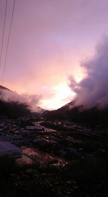 遠山郷の「逆さ富士」＃遠山郷